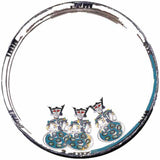 Trinity Decorative Round Mirror - Wall Mounted Painted Mirrors in Metal Frame in Dubai