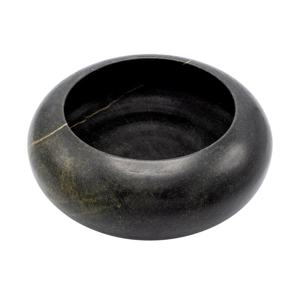 Turnip Natural Stone Bowl - Black River Stone Dining Tableware & Accessories in Dubai