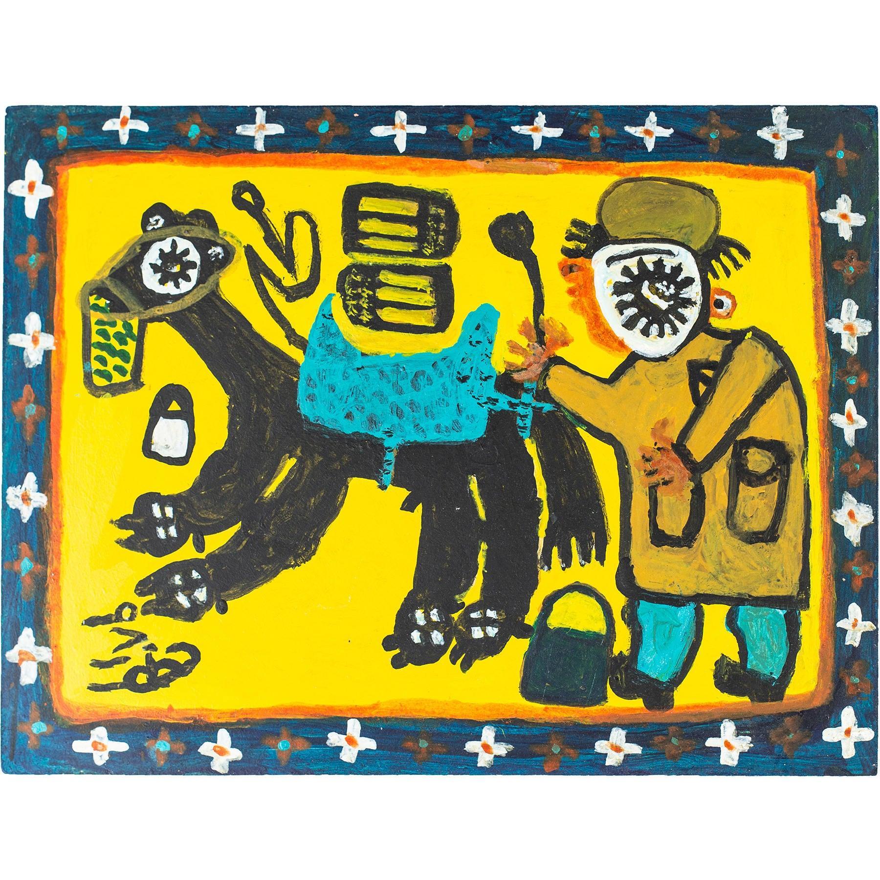 Acrylic on Wood Painting By Naneh Hassan Dubai