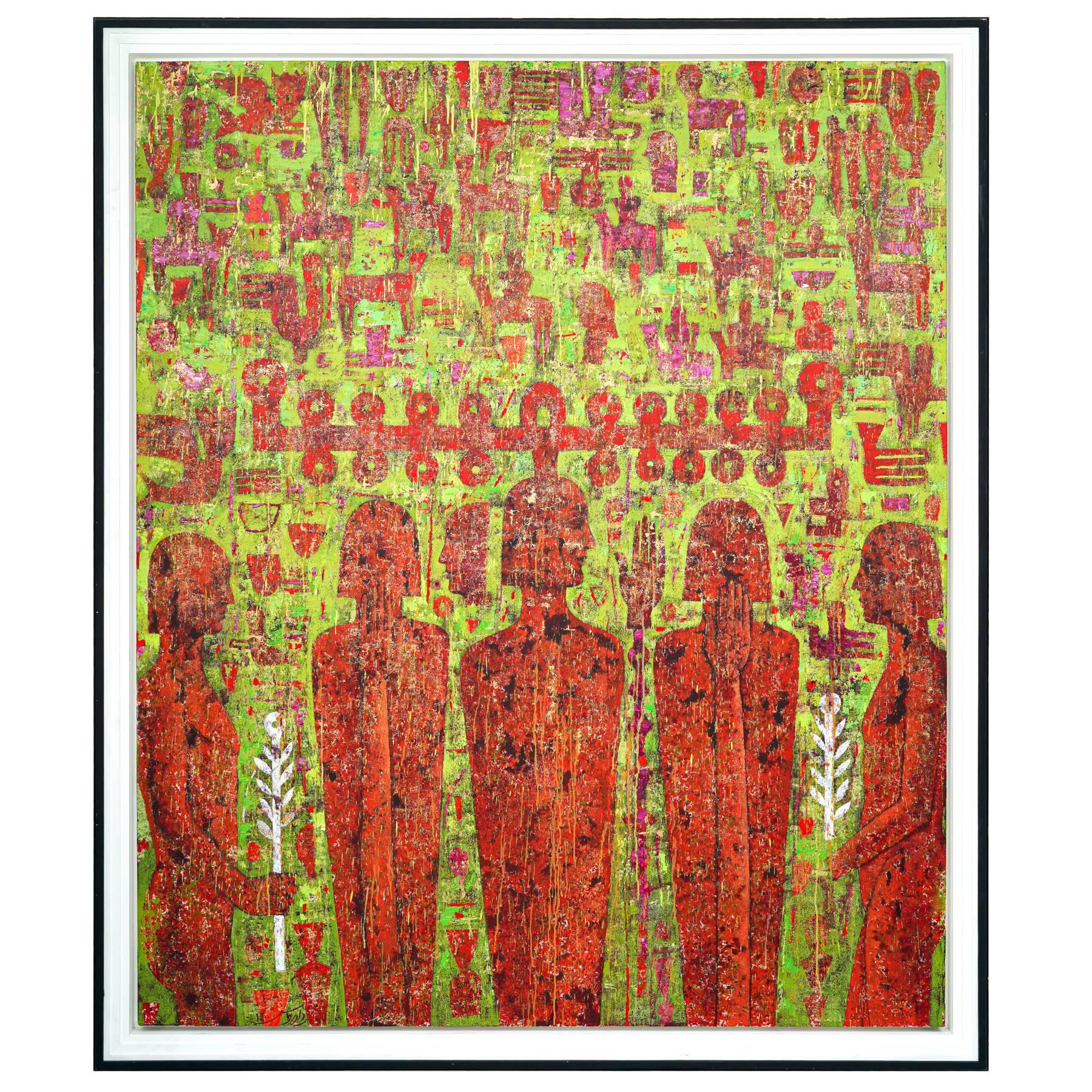 Untitled Acrylic On Canvas Painting By Davar Yousefi in Dubai