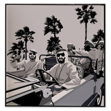 The Visionary Sheikh Zayed Print on Canvas Artwork - Vintage Arabia Pop Art by Julian Castaldi in Dubai