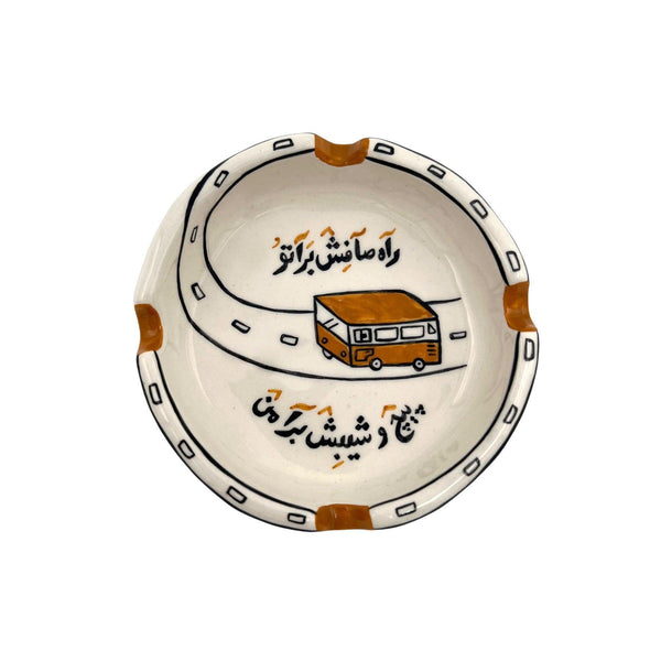 Voyage Handmade Ceramic Ashtray - Artistic Smoking Accessories & Tableware in Dubai