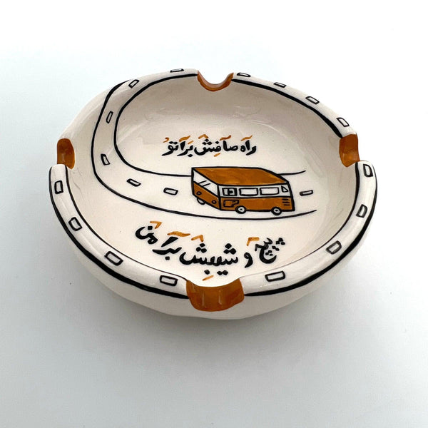 Voyage Handmade Ceramic Ashtray - Artistic Smoking Accessories & Tableware in Dubai