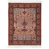 Weeping Willow Heriz Persian Carpet Wool 125x165 Beige - Weeping Willow Authentic Rugs & Kilims Dubai