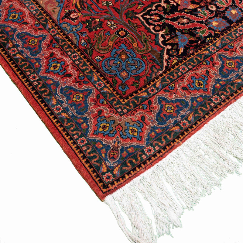 Weeping Willow Heriz Persian Carpet Wool 130x172 Red - Authentic Vintage Rugs & Kilims in Dubai