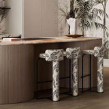 Dedar Edition Contemporary Counter Stool, Designer Furniture By WOO Dubai