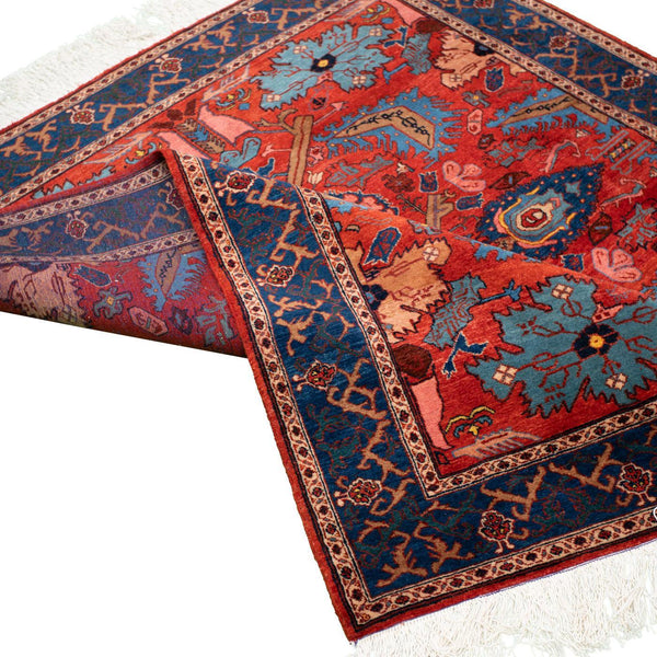 Yalda Heriz Persian Carpet Wool 165x185 Red - Authentic Vintage Silk & Woll Rugs & Kilims in Dubai
