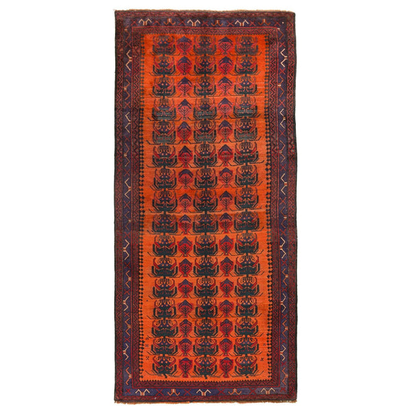 Zabol Nomadic Persian Carpet 116x251 - Authentic Oriental Wool Rugs in Dubai