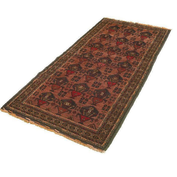 Brown Zabol Nomadic Persian Carpet - Authentic Oriental Wool Rugs in Dubai