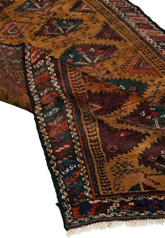 Copper Zabol Nomadic Persian Carpet - Authentic Oriental Wool Persian Rugs in Dubai