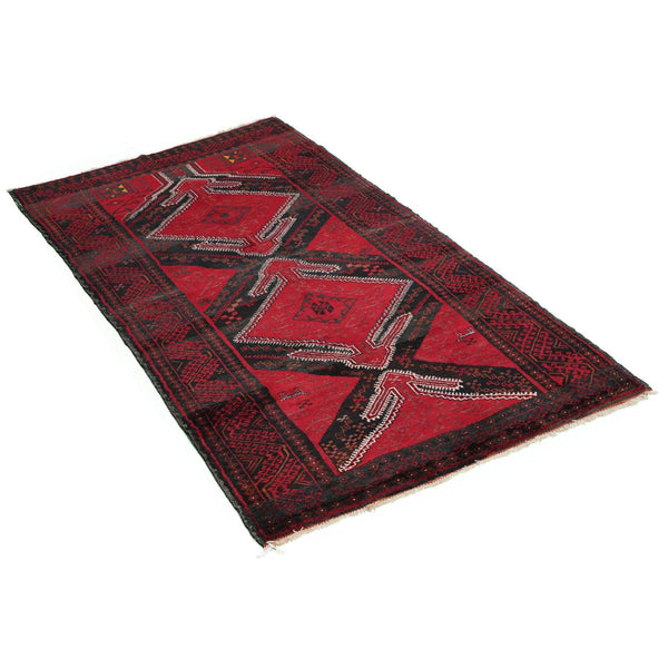 Red Zabol Nomadic Persian Carpet - Authentic Oriental Wool Rugs in Dubai