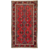 Red Zabol Nomadic Persian Carpet 130x252 - Authentic Oriental Wool Persian Rugs in Dubai