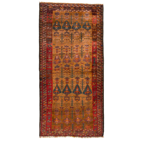 Zabol Nomadic Persian Carpet 132x260 - Authentic Oriental Wool Rugs in Dubai
