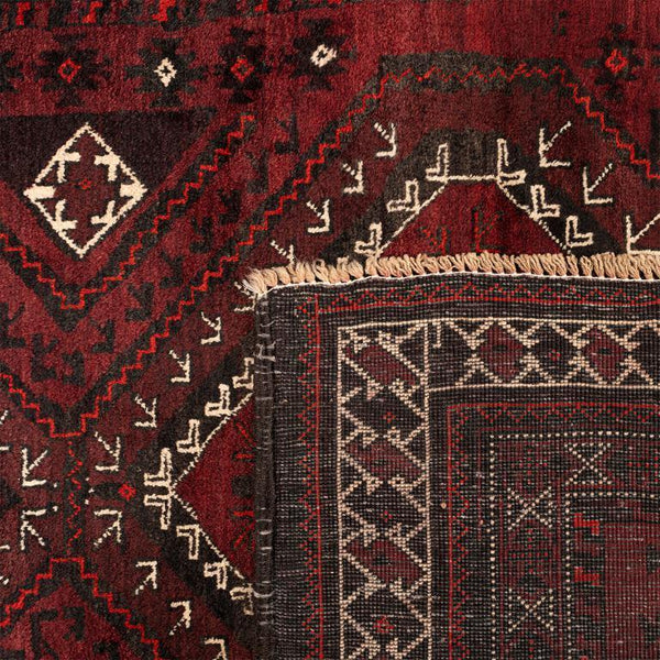 Crimson Zabol Triple Medallion Carpet - Authentic Oriental Wool Persian Rugs in Dubai