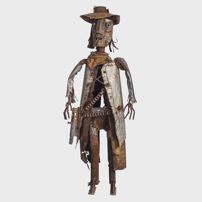 Gaucho Recycled Metal Sculpture, Contemporary Scrap Metal Statues & Artworks